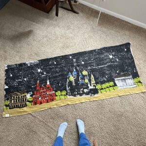 Anthropologie Geranium Virginia Johnson Illustrated Scarf / Shawl – Wearable Art